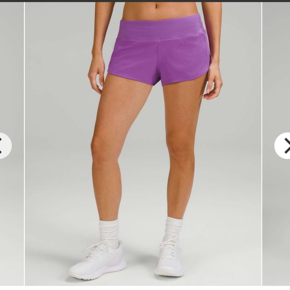 Lululemon- Size 10- 2.5”- Moonlit Magenta- Low-Rise Speed-Up Shorts - Picture 3 of 16